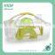 729 Taiwan design Pet product High transparency Crystal small pet squirrel Hamster Cage with X shape handle