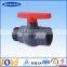 PVC Threaded Floating Ball Valve Price Drawing With Polyvinyl Chloride Body