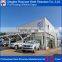 Large span light structural steel 4S car showroom counter designs