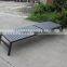 Leisure outdoor plastic-wood sun lounger