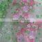 OG002 hotsale flower printed organza fabric