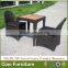 Leisure outdoor rattan furniture garden coffee table set