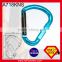 Straight Gate 22KN Mountain Climbing	Aluminum Carabiner With HMS Type