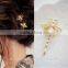 Fashion Gold Tone Bee Hairpin Side Clip Hair Accessories Hair Clip Hairpin For Women