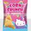 Crispy corn snacks