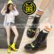 2017 new style rain boots women wellington boots