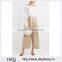 Wholesale Women Apparel Fashion Geige-color Cropped Cotton-twill Wide-leg Pants(DQE0392P)