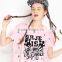 summer lady street funny round neck hip hop t shirt OEM service