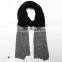 Women color blocking design knitting scarf winter muffler ladies muffler scarf