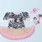2017 3PCS baby sets Leopard printing romper, romper+ headband+one pair of shoes