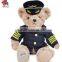 Custom Captain Pilot Teddy Bear Plush Toys With Uniform