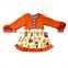 2017 New Autumn and winter wholesale children frocks designs baby toddler girl boutique Halloween fall clothing children
