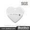 JS Coatings Sublimation 3inch Heart Ornament with Hole H001