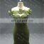 LN142 New Fashion Lace Off The Shoulder Long Train Olive Green Real Sample Mermaid Evening Dress