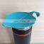 Customize color food grade silicone rubber leaf shape cup lid