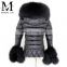 Hot Selling New Arrival European Winter Fashion High Quality Down Coat Shiny