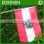 custom advertising polyester Austria national waving small hand flag