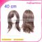 40cm Top Human Wigy Short Bob Curve at End Friendly Hair Replacement Party Wig with Wig Cap