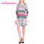 2017 Fashion Reindeer Snowflake Christmas Print Long Sleeve Fashion Women Party Dress