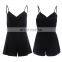 MIKA72006 Summer Women V-Neck Rompers Sexy Club Solid Elegant Bodycon Jumpsuit