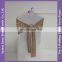 C433C champagne gold spandex sequin wedding decoration elastic chair sash with buckle