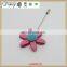 New design metal lapel pin,pink flower lapel pin for sweater