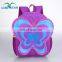 Cartoon kindergarten school kids lovely butterfly shape backpack