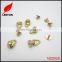 Factory supply gold brass screw buttons studs