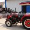35hp 4wd small tractor with front loader and backhoe