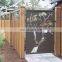 modern laser cut gate and fence design for backyard