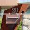 decorative corten steel rusted metal free standing rustproof mailbox for postal service