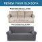 Striped  loveseat Sofa Covers  Polyester stretch Fabric Slipcover