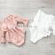 infant Horn sleeve rompers lace climbing suit crocheted one-piece white pink full lace hollow-out jumpsuit
