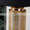 New fancy hotel bedroom decoration gold base lamp luxury modern ceramic table lamp