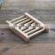 Custom logo solid wooden soap holder,wood bathroom soap holder