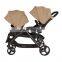 Luxurious Metal Double Pram Foldable Baby Stroller Travel Pushchair/stroller For Twin Carrier Cheap