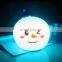 Portable cute sheep silicone led night light ,touch sensor beside table lamp for bedroom