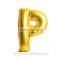 alphabet letter foil balloon gold color inflatable balloon