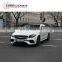 E-class W213 body kit E63 front bumper grille diffuser with muffler tips 2016 2017 autoparts PP material