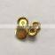 15mm Customized Garments Handbags Purses Cap Metal Ring Snap Button For Leather
