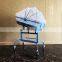 Height and Angle Adjustable ABS Pediatric Crib Infant Trolley Hospital Baby bed