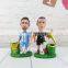 A soccer star makes a doll model as a gift for fans of 2018 World Cup star messi cristiano ronaldo
