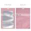 Resealable Mylar Ziplock Bags With Front Window/Smell Proof Bag Packaging Pouch Bag For Lip Gloss Eyelash Food Jewelry