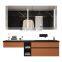 Smart mirror vanity with integrated basin