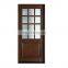 Latest modern latest interior bedroom bathroom finished decorative American frame wood frosted glass door