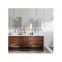 double  modern  makeup wooden   bathroom vanity cabinets  with mirror  lights