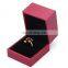 Fadeli Wholesale Custom Logo Red Pu Leather Jewelry Packaging Wedding Ring Box