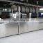 Automatic continuous belt frying machine auto industrial conveyor fryer line electric gas fry equipment cheap price for sale