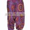Indian Women Cotton Printed Purple Color Harem Pants Causal Trouser Yoga Dance Baggy Hippie Genie Casual Pants 2009PRP