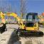 Подержанный экскаватор Komatsu PC55 с резиновой прокладкой, резиновая гусеница для Komatsu PC55, ковш-экскаватор Komatsu 55 в продаже